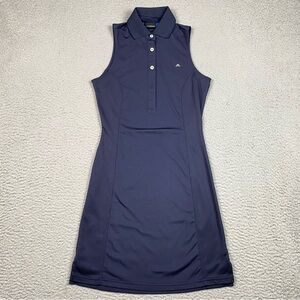 J Lindeberg Golf Dress Women's Size XS Navy Blue Sleeveless Perfomance Stretch *